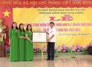 Trường Mầm non Hoa Hồng, thị trấn Eatling đón bằng công nhận đạt chuẩn quốc gia Trường Mầm non Hoa Hồng, thị trấn Eatling đón bằng công nhận đạt chuẩn quốc gia